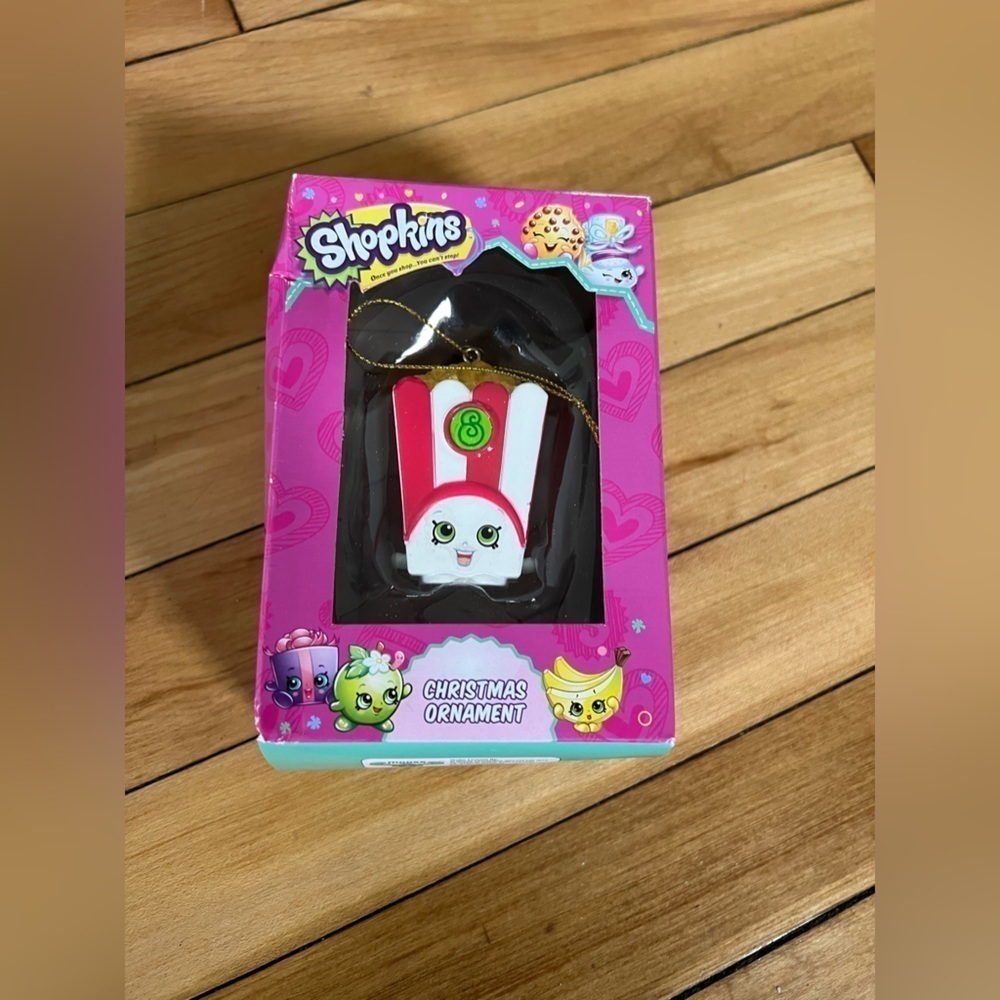 Shopkins POPPY CORN POPCORN CHRISTMAS TREE ORNAMENT in box‎
